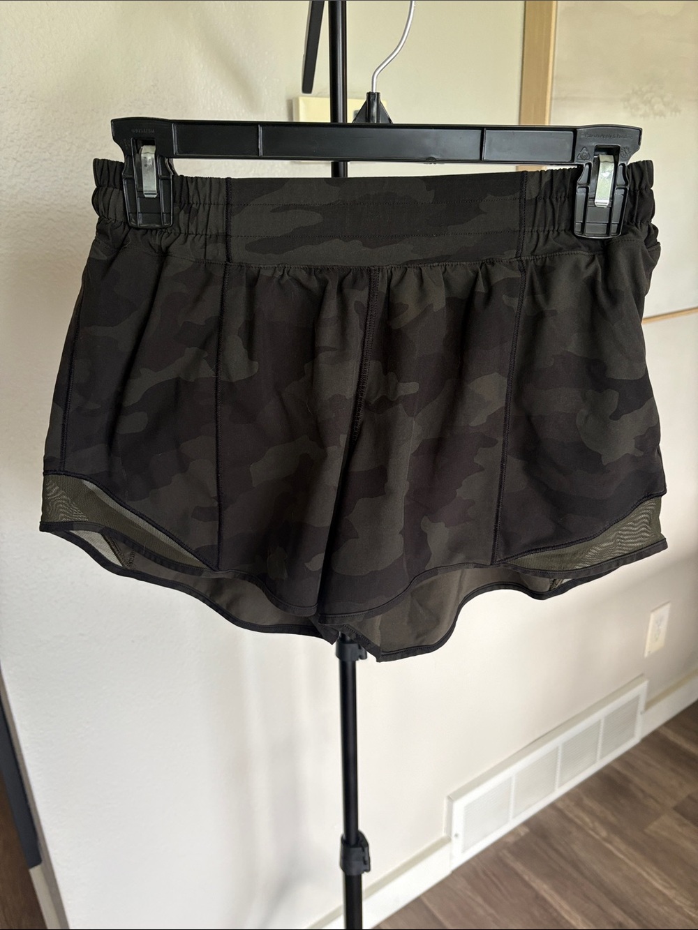 lululemon athletica Black Camo Athletic Shorts